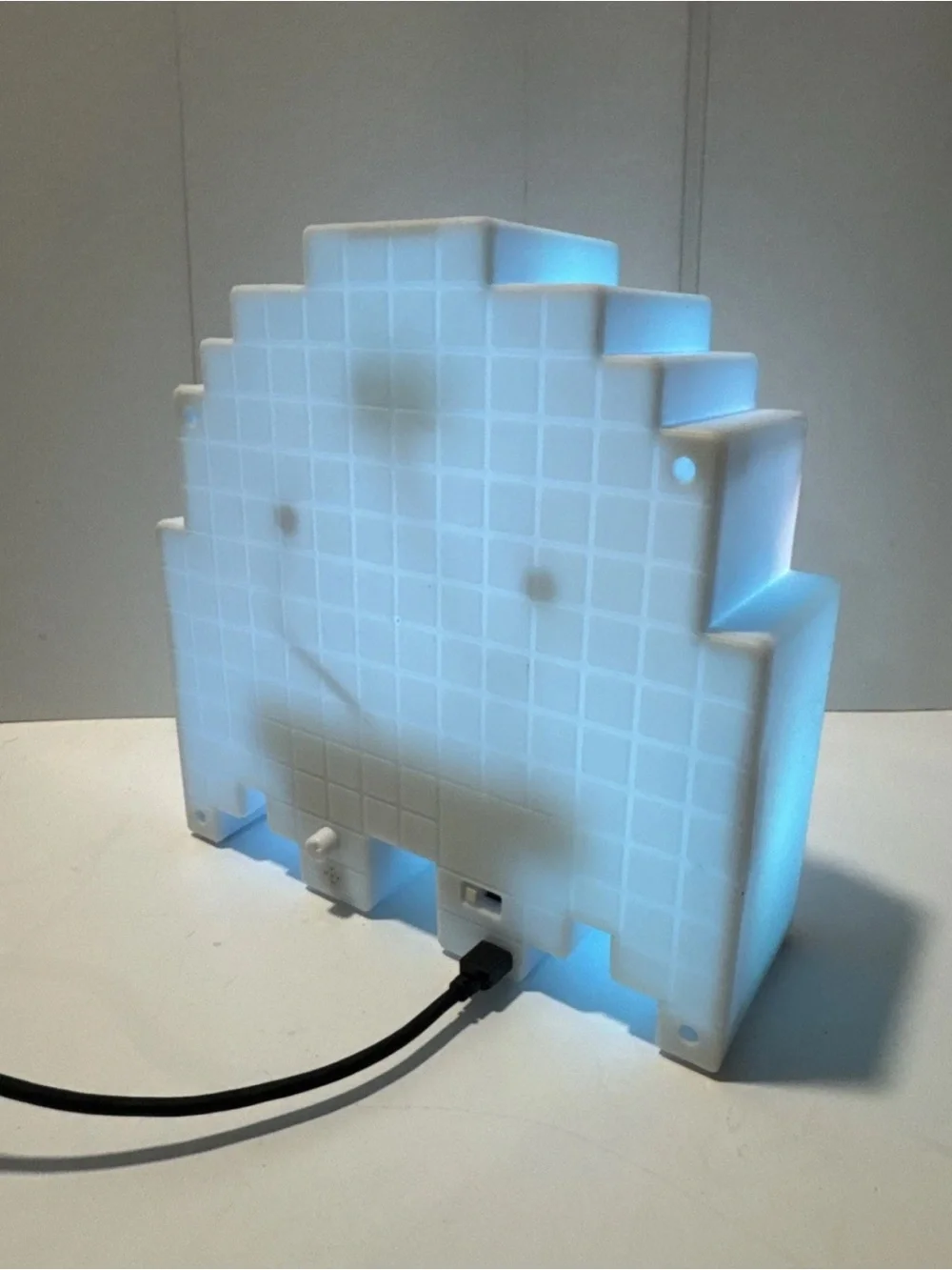 Purple Pixel Ghost LED Night Light - Gaming Accent